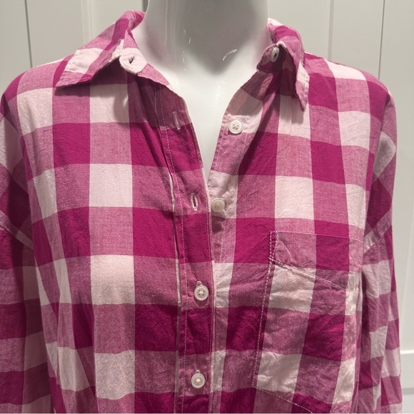Anthropologie The Bennet Buttondown Shirt by Maeve: Buffalo Check Edition - Picture 6 of 8